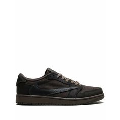 Кроссовки Jordan x Travis Scott Air Jordan 1 Low OG Velvet Brown, размер 9.5 US, коричневый