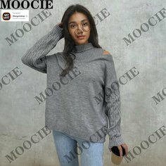Свитер MOOCIE, размер 3XL, , серый