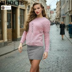 Свитер MOOCIE, размер S, , розовый