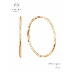 Серьги конго TALANT, красное золото, 585 проба, размер 30 мм, , золотистый Талант