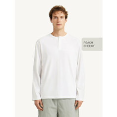 Лонгслив MUTED HENLEY, размер 4XL, , белый