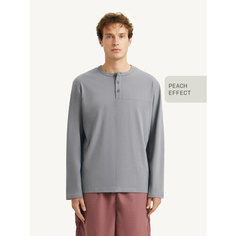 Лонгслив MUTED HENLEY, размер XXL, , серый