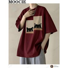 Футболка MOOCIE, размер 2XL, бордовый