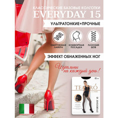 Колготки TEATRO, 15 den, размер 3, nero/черный
