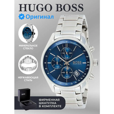 Наручные часы BOSS, серебро синий 988М