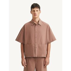 Рубашка MUTED из легкого хлопка, размер 2XL-3XL, пыльная роза