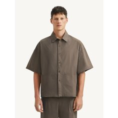 Рубашка MUTED из легкого хлопка, размер L-XL, Шоколадный