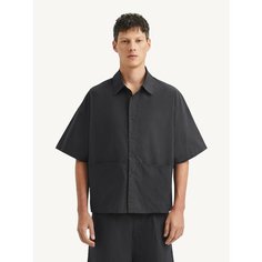 Рубашка MUTED из легкого хлопка, размер 2XL-3XL, темно-серый