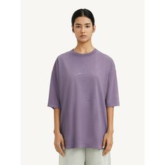 Футболка MUTED GARMENT DYE PRINT, размер XXS-XS, темно-фиолетовый