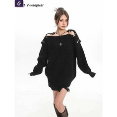 Свитер Готика, размер L, , black/black Нет бренда