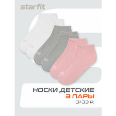 Носки Starfit 3 пары, размер 31/33, мультиколор
