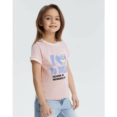 Футболка Gloria Jeans, размер 2-4г/104, розовый