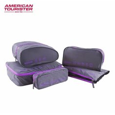 Органайзер для чемодана American Tourister, серый/фиолетовый