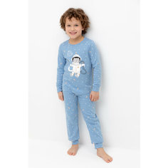 Пижама crockid К 1621/голубой,космические просторы, размер 52/92, голубой