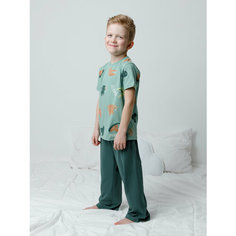 Пижама crockid К 1646/динозавры,зеленый, размер 56/110, зеленый