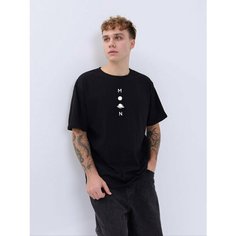 Футболка MASO, размер OVER SIZE, черный