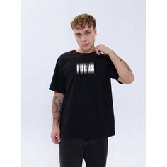 Футболка MASO, размер OVER SIZE, черный