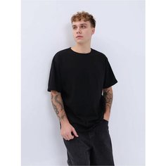 Футболка MASO, размер OVER SIZE, черный