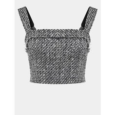 Топ GUESS, размер M, черно-белый