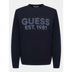 Свитшот GUESS, размер XXL, , темно-синий