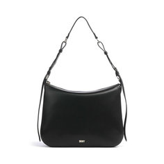 Сумка сэтчел DKNY, фактура гладкая, черный