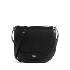Сумка DKNY, фактура гладкая, черный