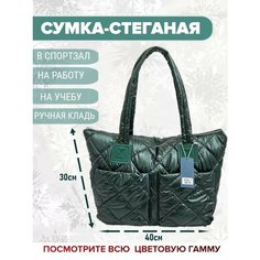 Сумка шоппер , изумрудный Invima