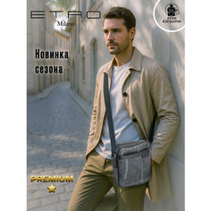 Сумка кросс-боди ETRO, фактура зернистая, черный