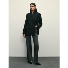 Джинсы широкие Zarina wide leg, размер L (RU 48)/170, серый