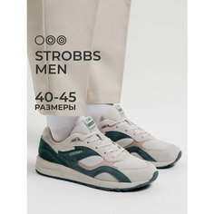 Кроссовки STROBBS, полнота 6 (RU)/ на среднюю стопу, размер 41, белый-зеленый