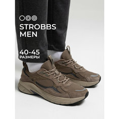 Кроссовки STROBBS, полнота 6 (RU)/ на среднюю стопу, размер 42, коричневый