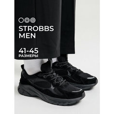 Кроссовки STROBBS, полнота 6 (RU)/ на среднюю стопу, размер 42, черный
