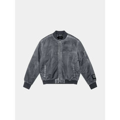 Бомбер Ksubi Royalty Bomber Overdye Coal, размер L, серый