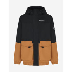 Куртка OUTVENTURE Travel Boys Fleece Lined Jacket, размер 134/140, коричневый/черный