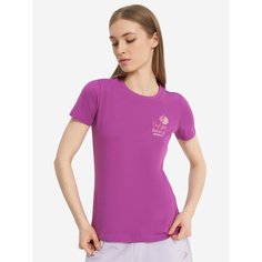 Футболка Demix W D motivational slogan tee, размер 42, фиолетовый