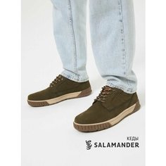Полуботинки дерби Salamander, размер 41, хаки, коричневый