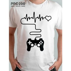 Футболка, размер 56, белый Pro100wear