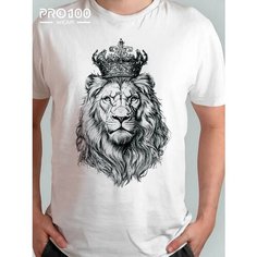 Футболка, размер 48, белый Pro100wear