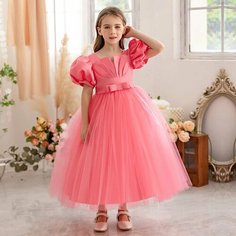 Платье, размер 150, коралловый Max Garment