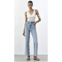 Джинсы классические Zara, размер 36, blue (56Z4)