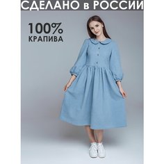 Платье Kinfolk Clothes Базовая коллекция, размер L, голубой