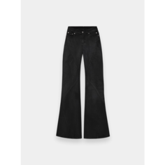 Джинсы буткат Rick Owens Bias Bootcut, размер 26, черный