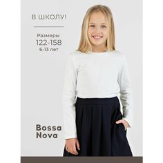 Лонгслив Bossa Nova Школа, размер р. 140, белый