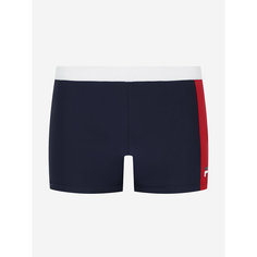 Плавки Fila Mens 27cm Swimming Boxers, размер 54, синий/красный