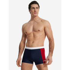 Плавки Fila Mens 27cm Swimming Boxers, размер 56, синий/красный