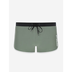 Плавки Fila Mens 24cm Swimming Boxers, размер 52, зеленый/черный