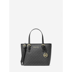 Сумка тоут MICHAEL KORS, фактура зернистая, black