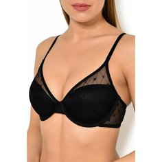 Бюстгальтер DKNY Monogram mesh, размер 32D, черный