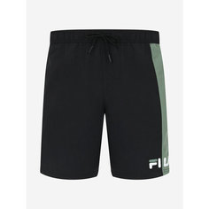 Шорты для плавания Fila Mens 46cm Swimming Shorts, размер 46, черный/зеленый