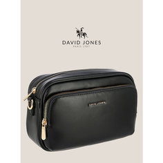 Сумка кросс-боди DAVID JONES, фактура гладкая, черный